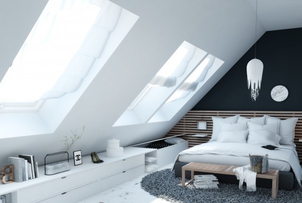 mansarde render bedroom
