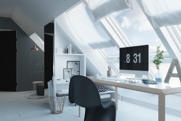 mansarde render hallway